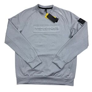 UNRL x Minnesota Vikings Crossover Crewneck Heather Gray Men's Size S Vol. 3 NEW